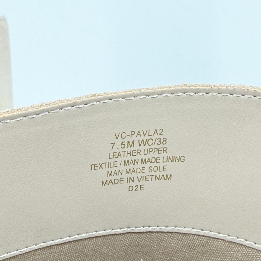 Vince Camuto Womens Pavla 2 Knee High Boots US 7.5 M Wide Calf Beige Suede NIB - Picture 12 of 13